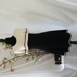 RED VALENTINO TWO-TONE DRESS